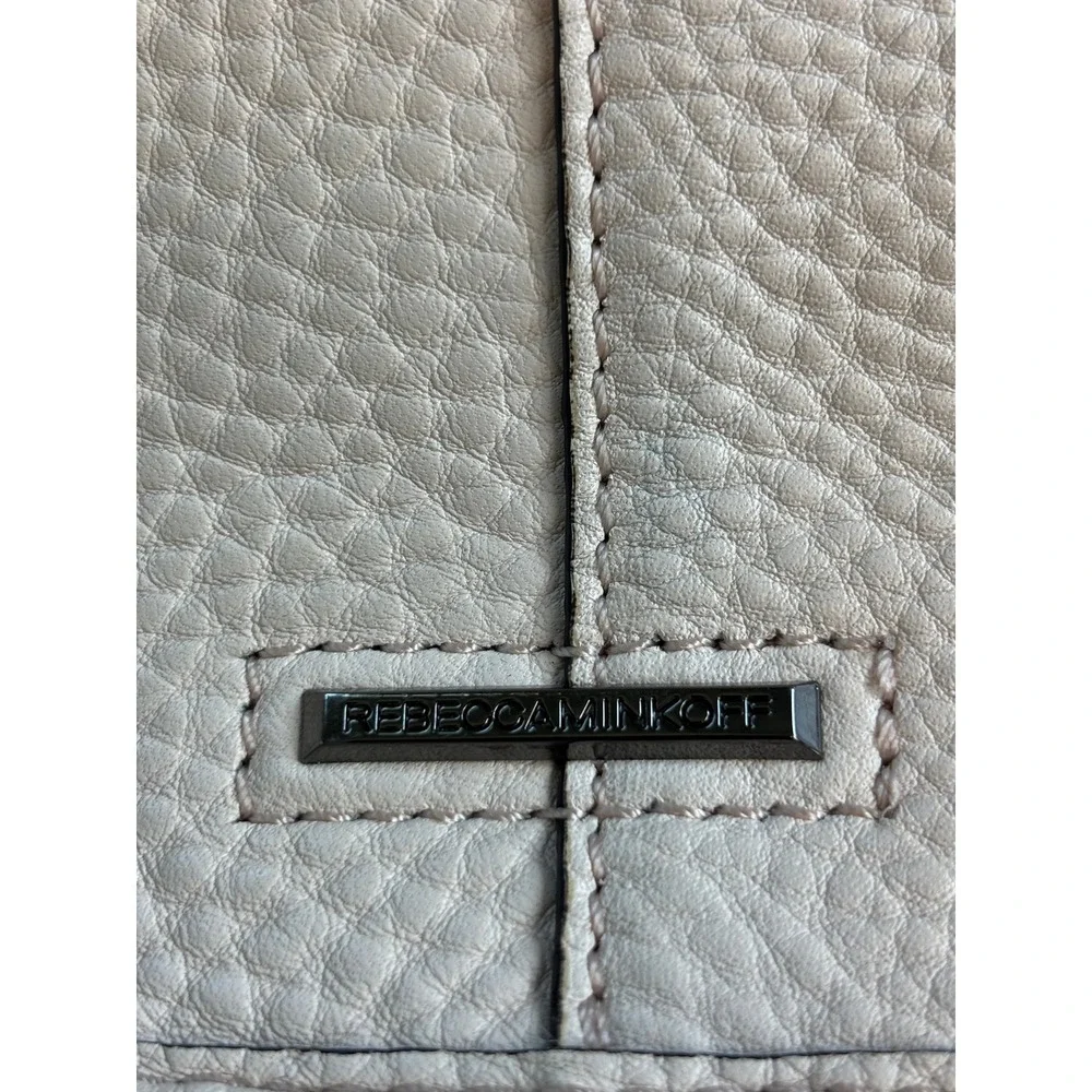 Rebecca Minkoff Pebbled Leather Whipstitched Crossbody Blush Nude Indie Sleaze - Picture 11 of 12